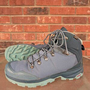 Women's Salomon Outback 500 Gore-Tex Waterproof Hiking Boots Blue Size 10